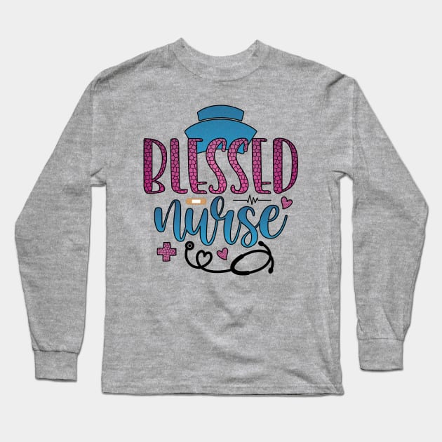 blessed nurse Long Sleeve T-Shirt by busines_night